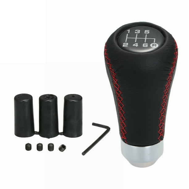 For 5SP Manual Black Stitch Leather Shifter Shift Knob Universal For Sc​ion